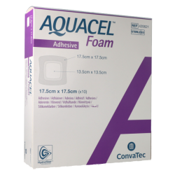 Aquacel Foam Adhesive 17,5x17,5cm (x10) - Pansement Hyd