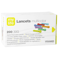 Pura Mylife Lancets multicolor stériles usage unique Ypsomed