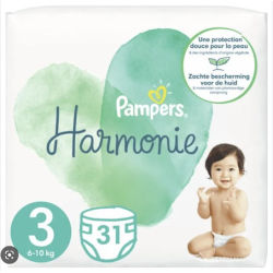 T3 6-10 Kg Pampers Harmonie 31 Couches