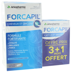 Forcapil Cheveux et ongles Arkopharma - 180 + 60 g
