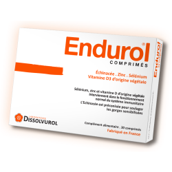 Endurol vitamine D3 Zinc Dissolvurol - 30 comprimés