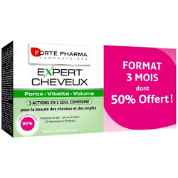 Complément Expert Cheveux 3en1 Forté Pharma - 84 c