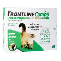 Frontline Combo Spot-on Chat Pipettes pour chats et furets&#
