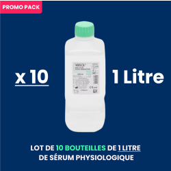 Lot Bouteilles Serum Physiologique Versol 1 litre Pack Promo