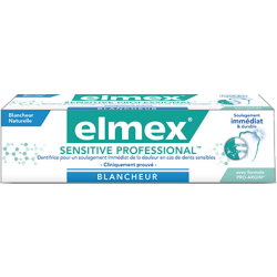 Dentifrice Sensitive Professional blancheur dents sensibles Elmex 