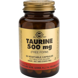 Taurine 500 mg forme libre sans sucre Solgar - 50 
