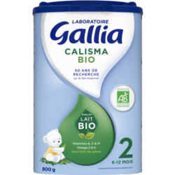 Gallia Calisma Bio 2ème âge - 800g - Lait inf