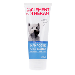 Shampoing poils blancs pour chiens et chats Clement Thekan&#