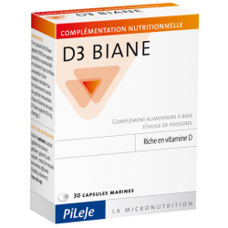 Complément Alimentaire D3 Biane Pileje - 30 Capsules Ma