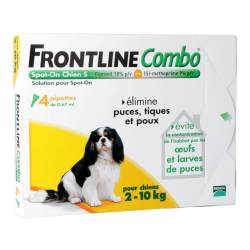 Frontline Combo Spot-on Pipettes pour chiens 2-10 kg - 