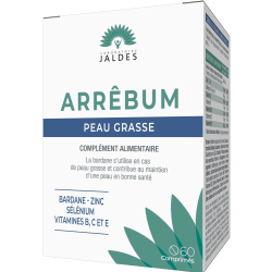 Arrêbum soin peau grasse - Jaldes - 60 comprimés
