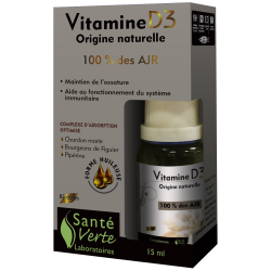 Vitamine D3 Origine naturelle 100 % des AJR Santé&