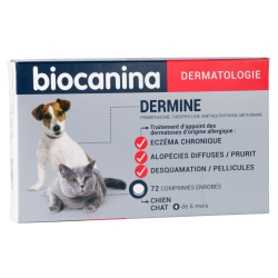 Dermine Soin dermatologique pour chien et chat Biocanina -&#