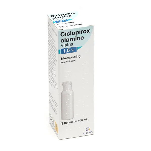 Ciclopirox olamine 1,5 % shampooing
