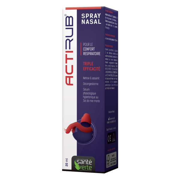Actirub Spray nasal Rhume & infections Echinacée Santé Verte - Flacon 20 mL