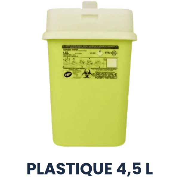 4,5 L Plastique Collecteur DASRI