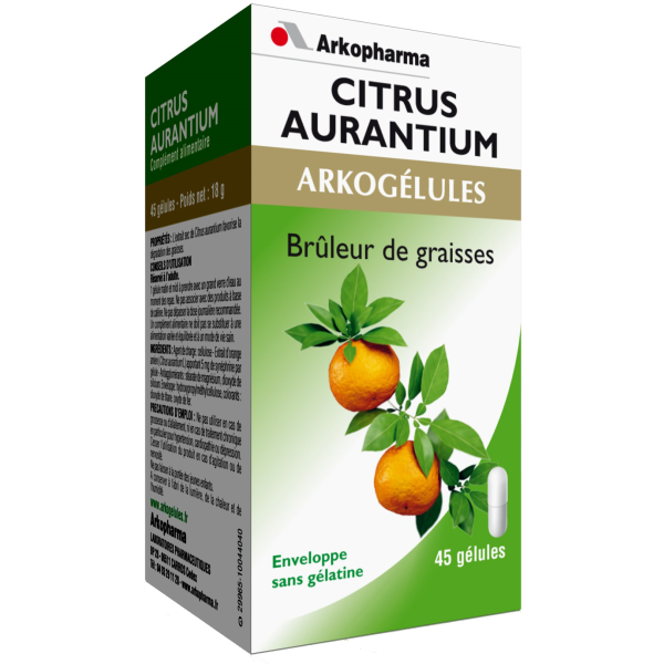 Arkogélules citrus aurantium brûleur de graisses Arkopharma - 45 gélules