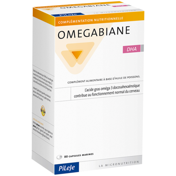 Complément Alimentaire Omegabiane DHA Pileje - 80 Capsules Marines