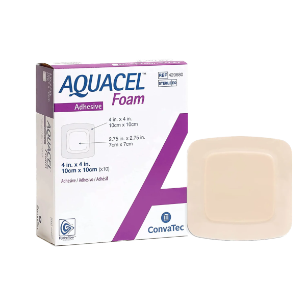 Aquacel Foam Pro 10x10 (x10) - Pansement Hydrocellulaire Adhésif
