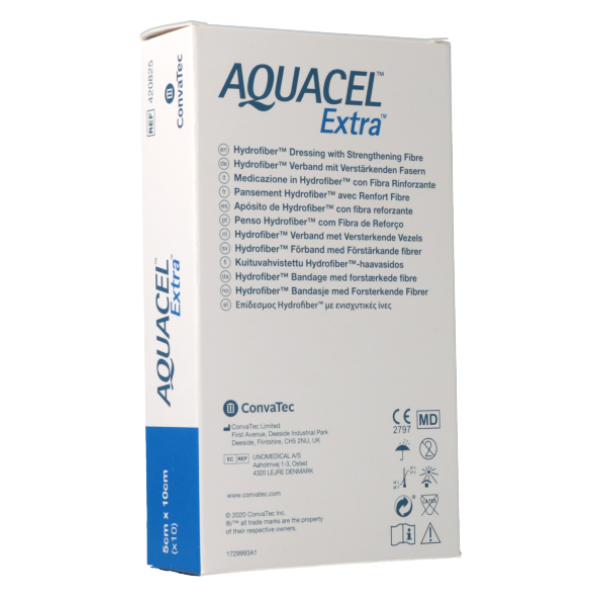 Aquacel Extra 5x10cm (x10) - Pansements Hydrofiber