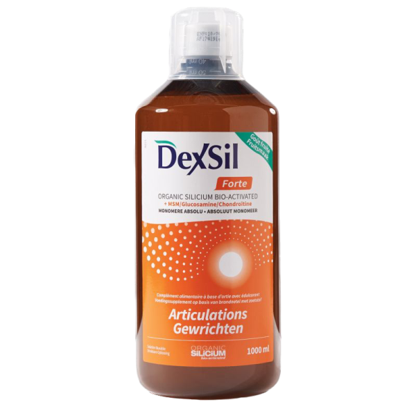 Solution Buvable DexSil Forte Articulations silicium bio activé goût fruité b+pharma - 1000 mL