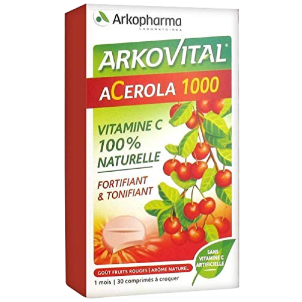 Arkovital Acerola 1000 vitamine C Arkopharma - 30 Comprimés