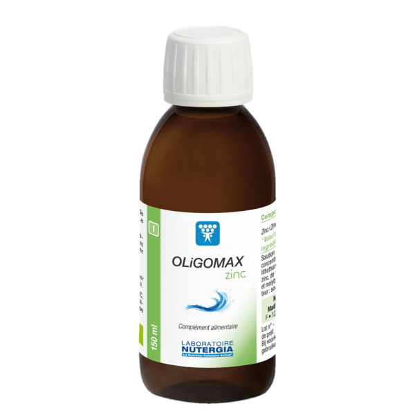 OligoMax Zinc Complément alimentaire Oligoéléments Nutergia - 150 mL