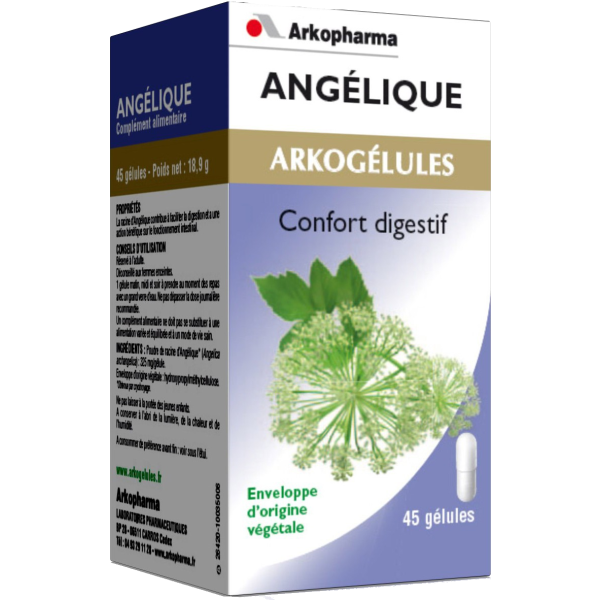 Arkogélules angélique confort digestif Arkopharma - 45 gélules