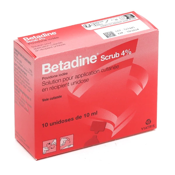 Betadine Scrub 4 % solution moussante unidoses