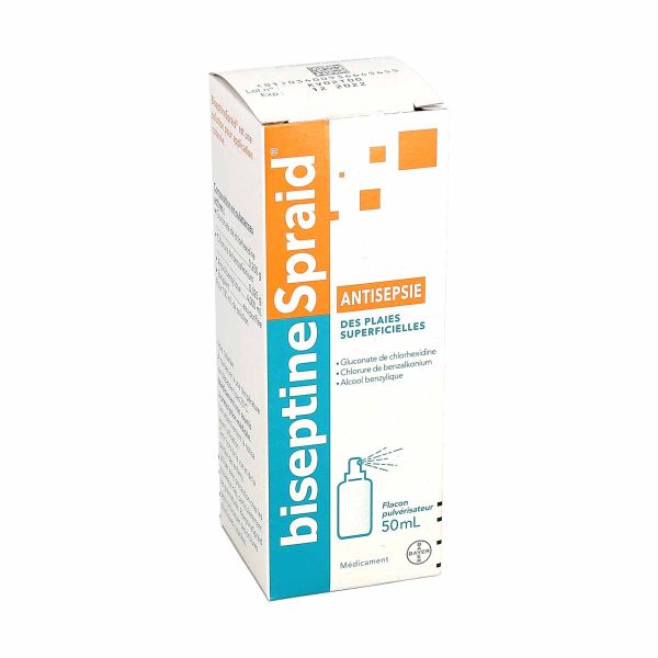 Biseptinespraid Spray Antiseptique 5 ml