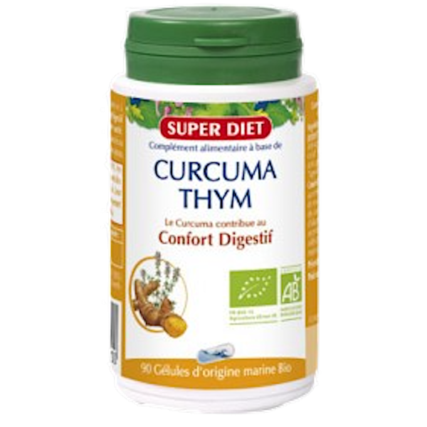 Curcuma Thym Confort Digestif Bio Super Diet - 90 Gélules